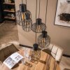 Lalora pendant luminaire anthracite, 5-light sources