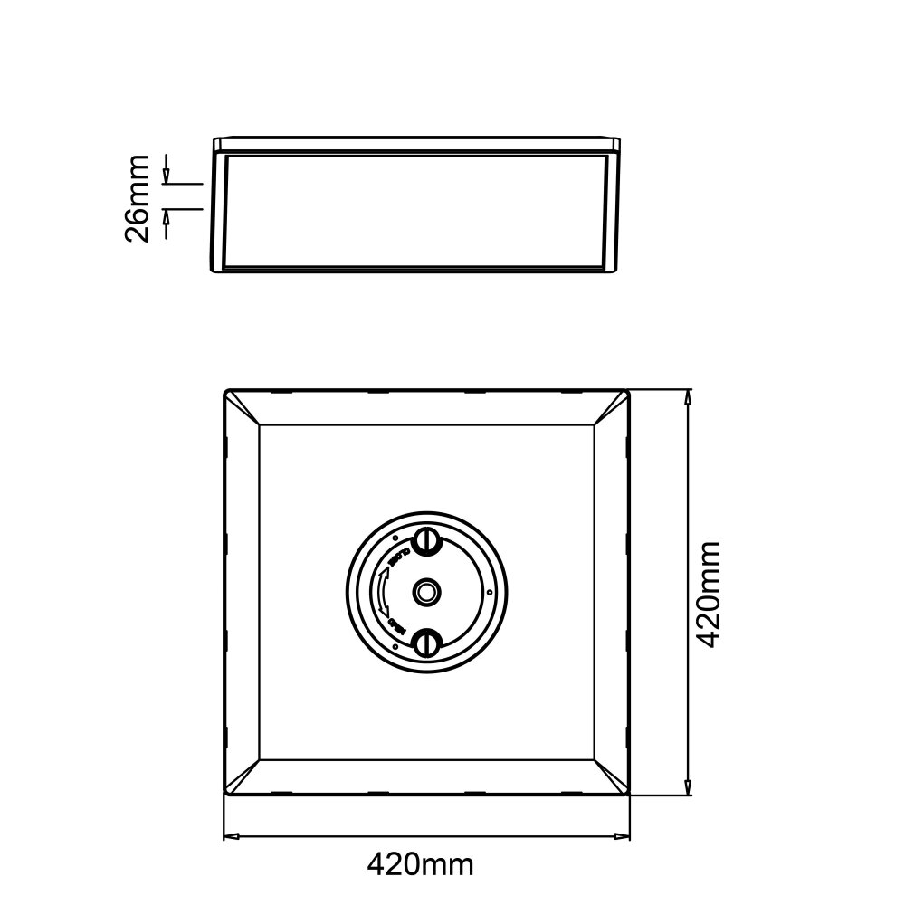 Brilliant Saltery Ceiling Light white, 1-light source, Remote control, Colour changer