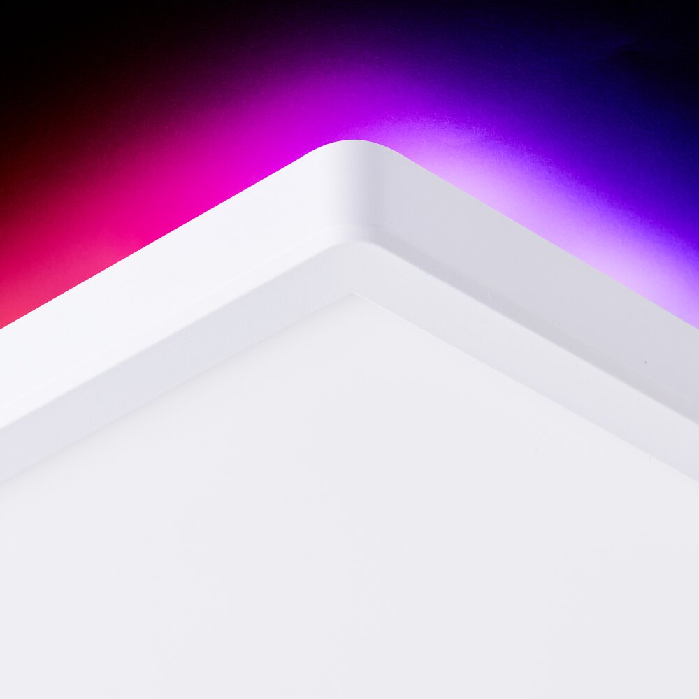 Brilliant Saltery Ceiling Light white, 1-light source, Remote control, Colour changer