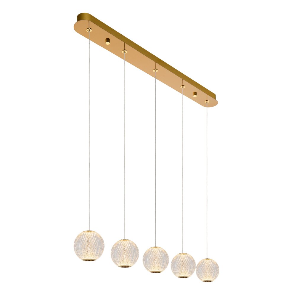 Lucide CINTRA Pendant Light LED gold, 5-light sources