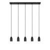 Lucide EVORA Pendant Light black, 5-light sources