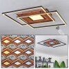 Panqueua Ceiling Light LED brown, black, 1-light source, Remote control