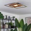 Panqueua Ceiling Light LED brown, black, 1-light source, Remote control