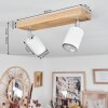 Nazca Ceiling Light Ecru, 2-light sources