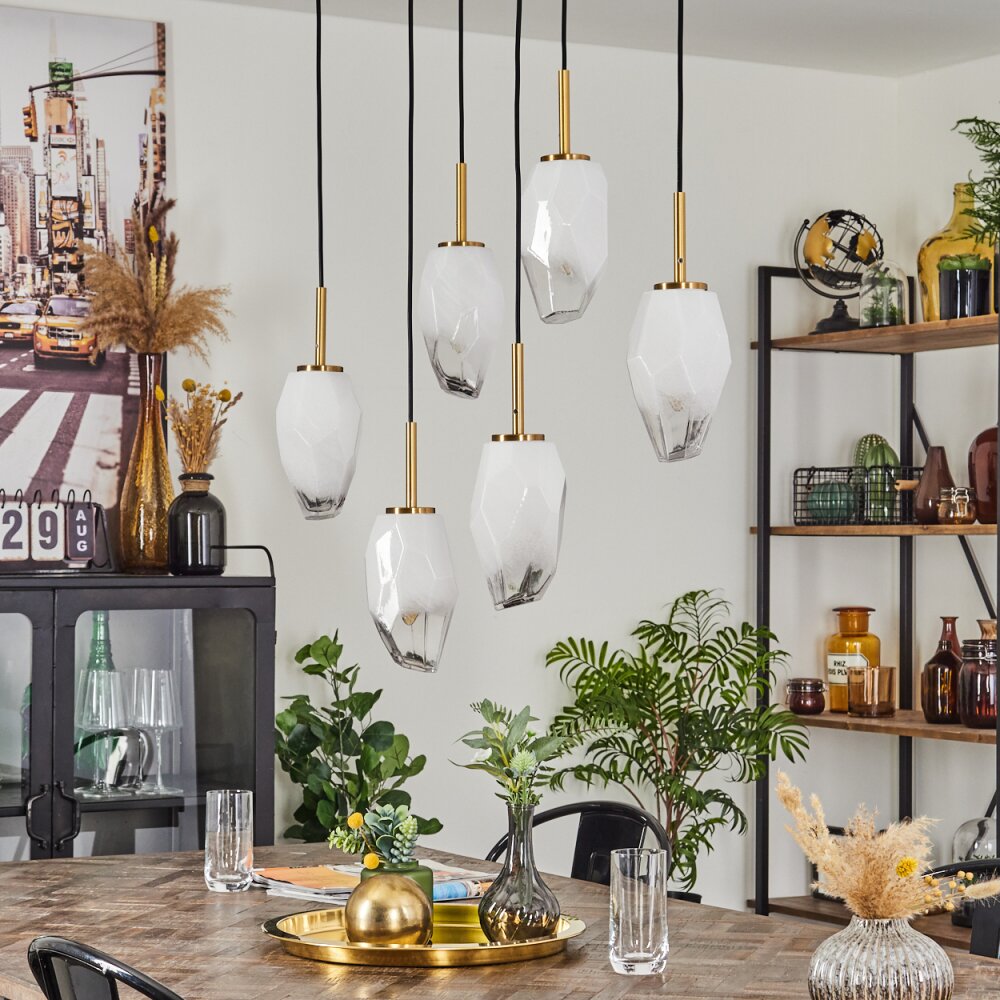 Bocayuva Pendant Light black, 6-light sources