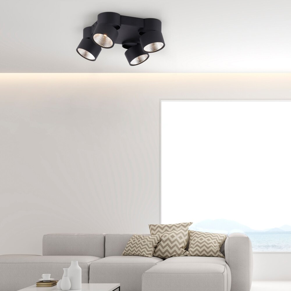 Paul Neuhaus PURE-NOLA Ceiling Light LED black 6454-18 | lamps.eu