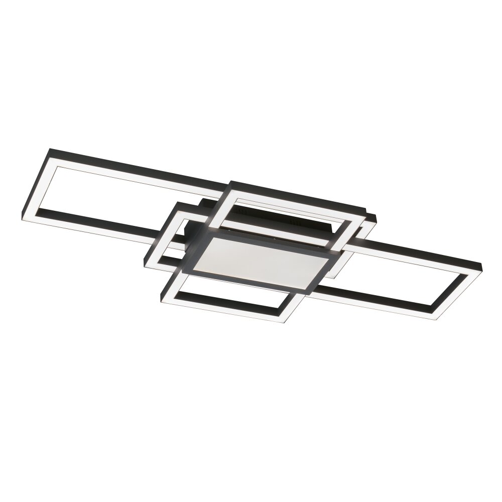 Fischer & Honsel Seth Ceiling Light LED black, 1-light source, Remote control