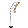 Fischer & Honsel Hyazinthe Floor Lamp black, 5-light sources