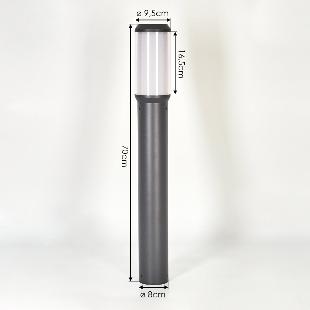 Gondoyer path light anthracite, 1-light source