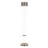 Steinhauer Piola Pendant Light LED brushed steel, 2-light sources