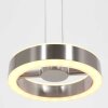 Steinhauer Piola Pendant Light LED brushed steel, 2-light sources