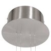 Steinhauer Piola Pendant Light LED brushed steel, 2-light sources