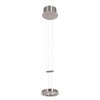 Steinhauer Piola Pendant Light LED brushed steel, 2-light sources