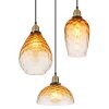 Globo SALVY Pendant Light black, 3-light sources