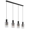 Globo FLORENTINA Pendant Light black, 4-light sources