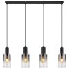 Globo FLORENTINA Pendant Light black, 4-light sources