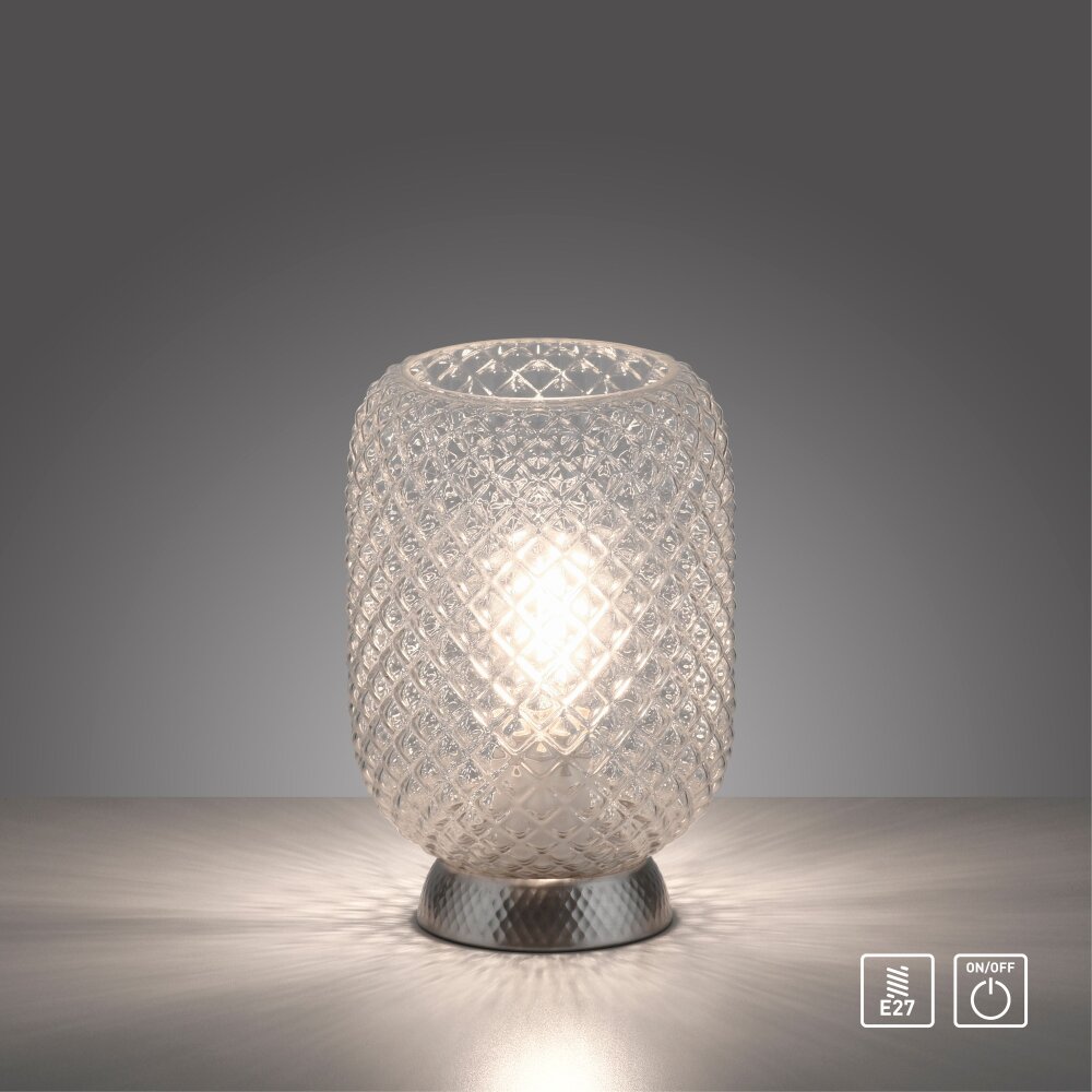 Leuchten Direkt REISHI Table lamp silver, 1-light source