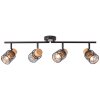 Brilliant Santy Ceiling Light black, 4-light sources