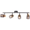 Brilliant Santy Ceiling Light black, 4-light sources