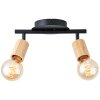 Brilliant Tiffany Ceiling Light Ecru, black, 2-light sources