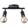 Brilliant Tiffany Ceiling Light black, 2-light sources