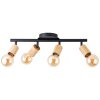 Brilliant Tiffany Ceiling Light Ecru, black, 4-light sources