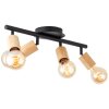 Brilliant Tiffany Ceiling Light Ecru, black, 4-light sources