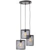 Brilliant Maze Pendant Light black, 3-light sources