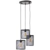 Brilliant Maze Pendant Light black, 3-light sources