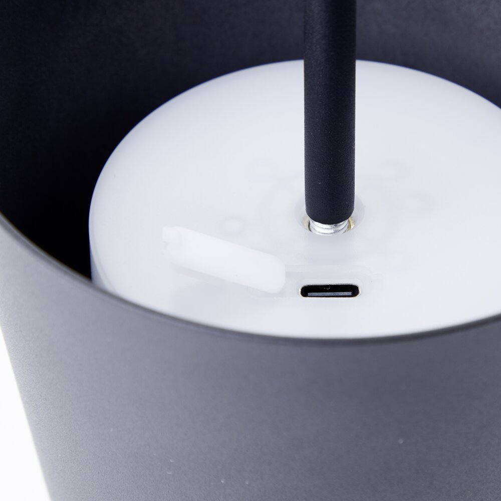 Brilliant Kaami Table lamp LED black, 1-light source