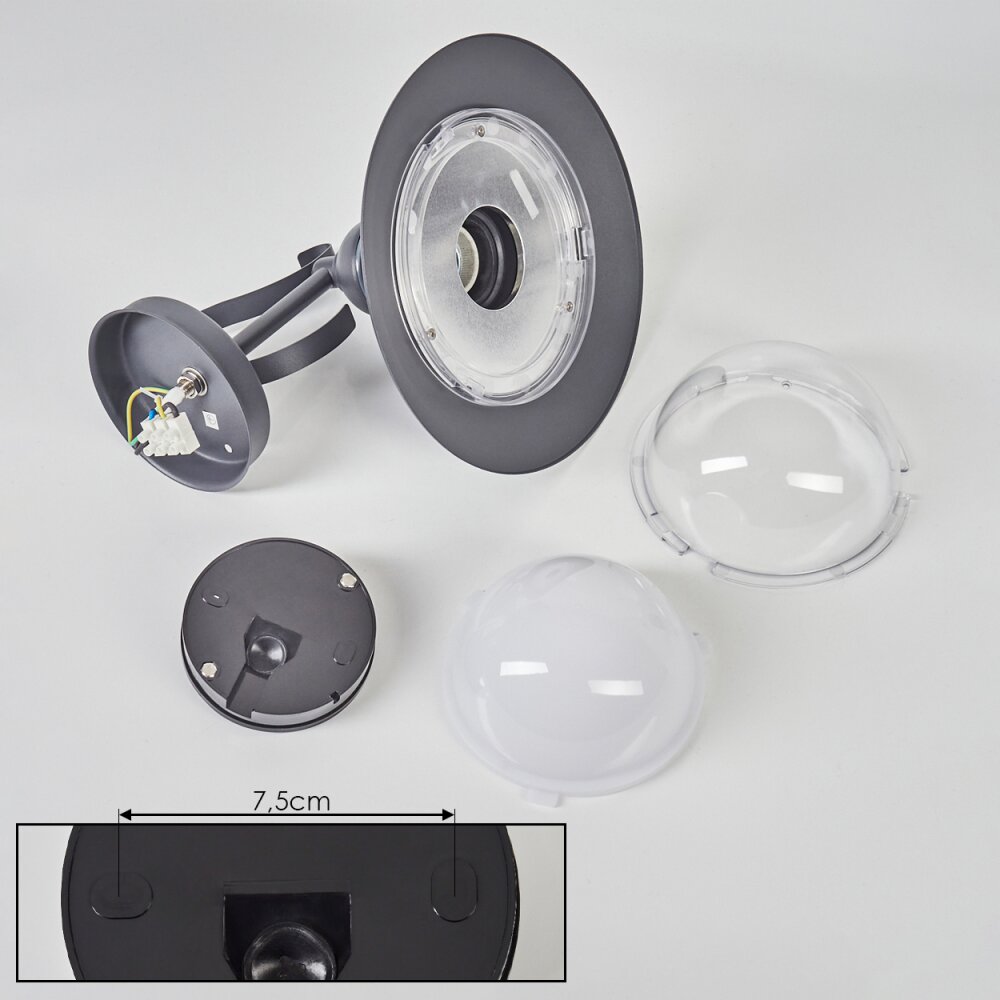 Broni Outdoor Wall Light anthracite, 1-light source