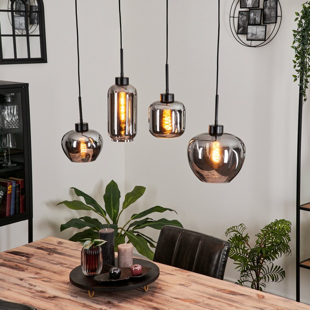 Talok Pendant Light Smoke-coloured, 4-light sources