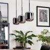 Lauden Pendant Light glass 15 cm chrome, Smoke-coloured, 3-light sources