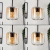 Lauden Pendant Light glass 15 cm Amber, clear, 3-light sources