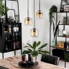 Lauden Pendant Light glass 15 cm Amber, clear, 3-light sources