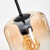 Lauden Pendant Light glass 15 cm Amber, clear, 5-light sources