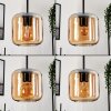 Lauden Pendant Light glass 15 cm Amber, 5-light sources