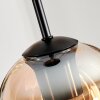 Vevino Pendant Light glass 15cm Amber, clear, 3-light sources