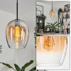 Vevino Pendant Light glass 20cm black, 1-light source