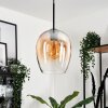 Vevino Pendant Light glass 20cm black, 1-light source