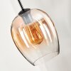 Vevino Pendant Light glass 20cm black, 1-light source