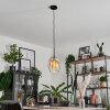 Vevino Pendant Light glass 20cm black, 1-light source