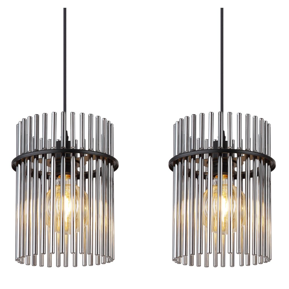 Globo GORLEY Pendant Light black, 3-light sources