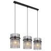 Globo GORLEY Pendant Light black, 3-light sources