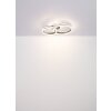 Globo GROUNI Ceiling Light LED titanium, 1-light source, Remote control