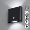 FHL easy Magnetics Outdoor Wall Light LED black, 2-light sources, Motion sensor