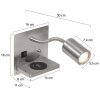 Steinhauer Upround Wall Light LED, 1-light source