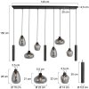 Steinhauer Reflexion Pendant Light LED, 9-light sources