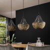 Burgase Pendant Light anthracite, 3-light sources