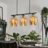 Vevino Pendant Light glass 20cm Amber, 3-light sources